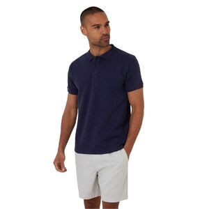 Threadbare Mens Rocco Short-Sleeved Polo Shirt / Navy